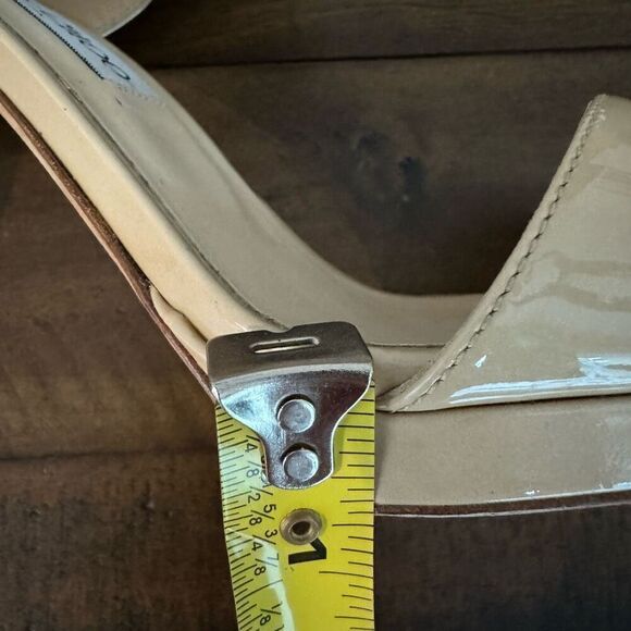 JIMMY CHOO platform pumps patent leather in Neutral/beige sz 9.5US/39.5EU ALANA - Picture 6 of 6